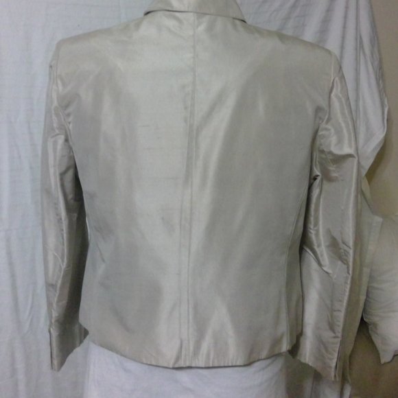 Louis Feraud Vintage Silk Skirt Suit Size 14 - Picture 4 of 15